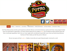 Tablet Screenshot of elpotromexicangrill.com